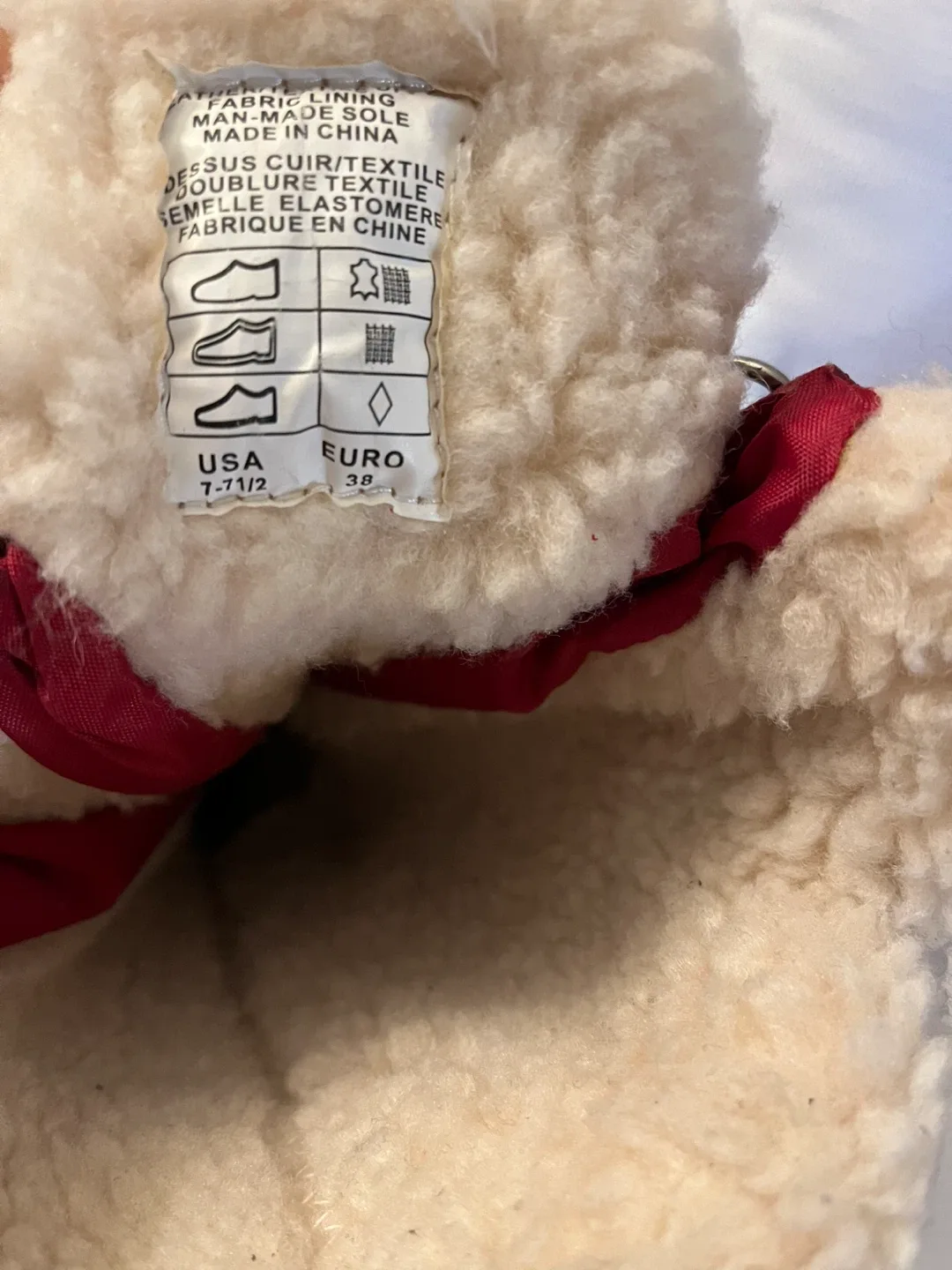 Pajar Red Winter Boots Women Size 7-7.5 image indicator(5)