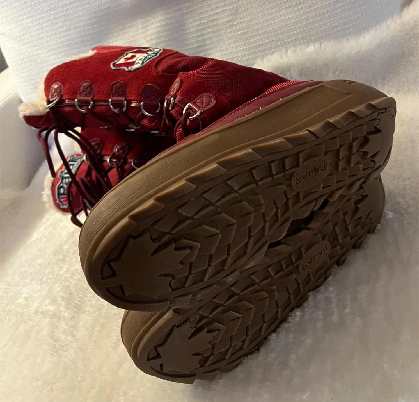 Pajar Red Winter Boots Women Size 7-7.5 image indicator(7)