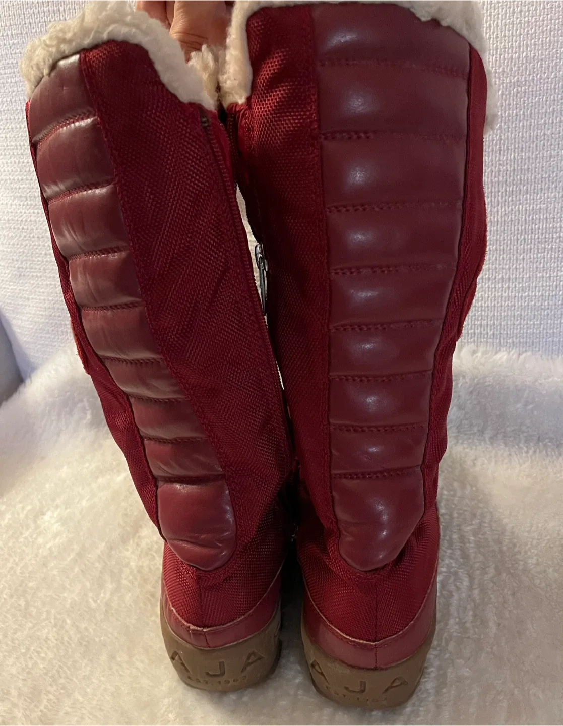 Pajar Red Winter Boots Women Size 7-7.5 image indicator(8)
