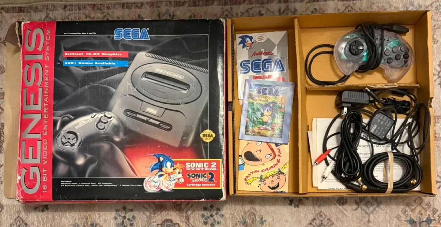 Sega Genesis Video Game Console System image indicator(2)