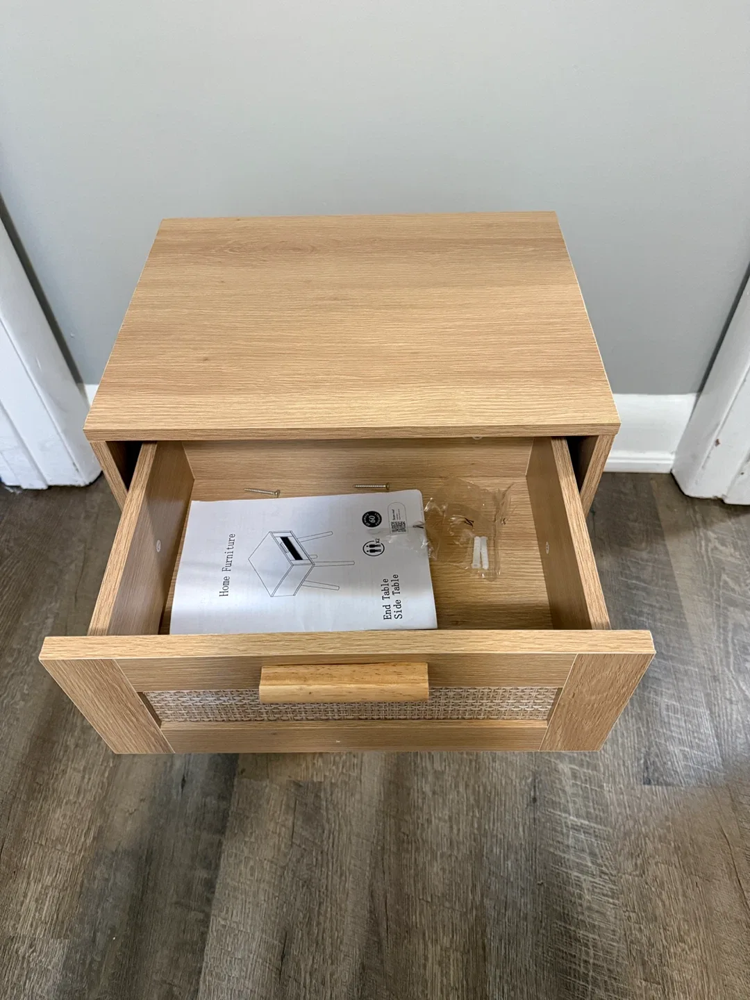 Wood End Table Side Table with Drawer image indicator(4)