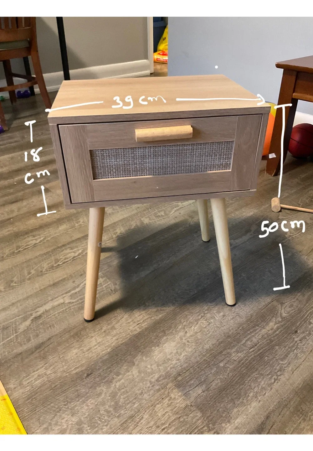Wood End Table Side Table with Drawer image indicator(5)
