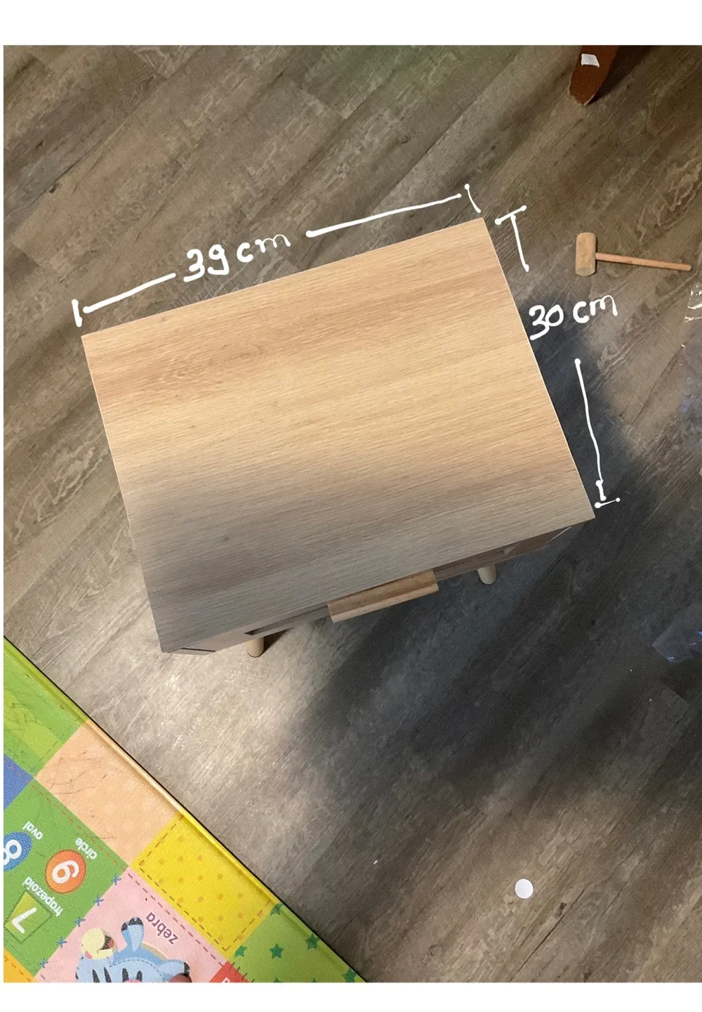 Wood End Table Side Table with Drawer image indicator(2)