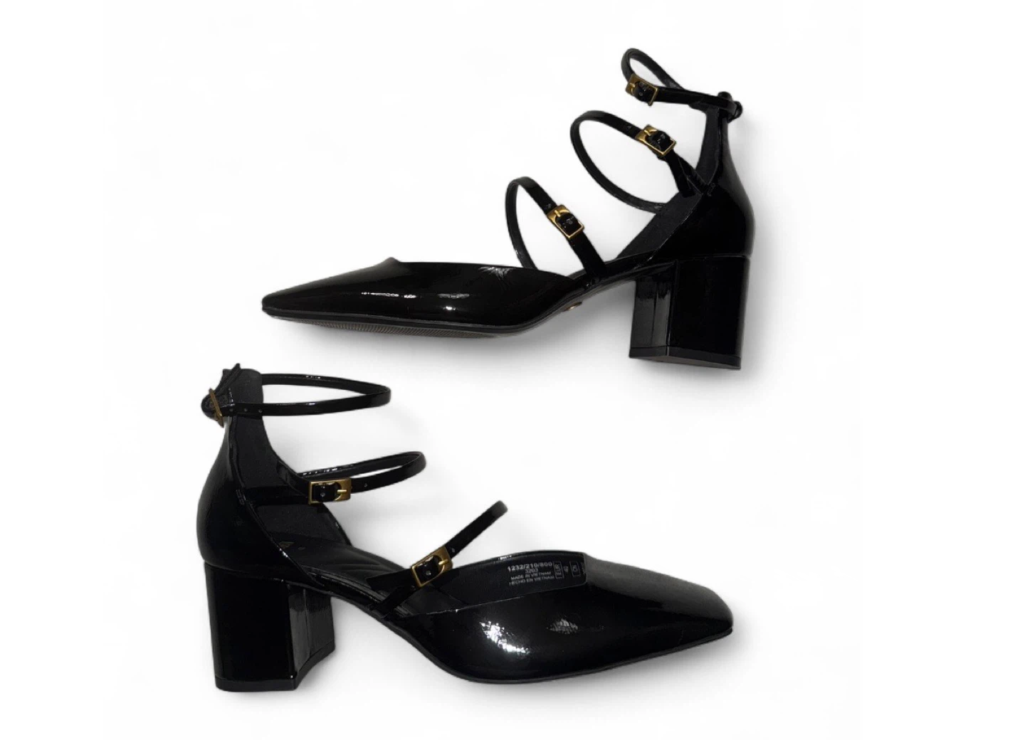 Zara Black Patent Heels - Size 9 - photo 4