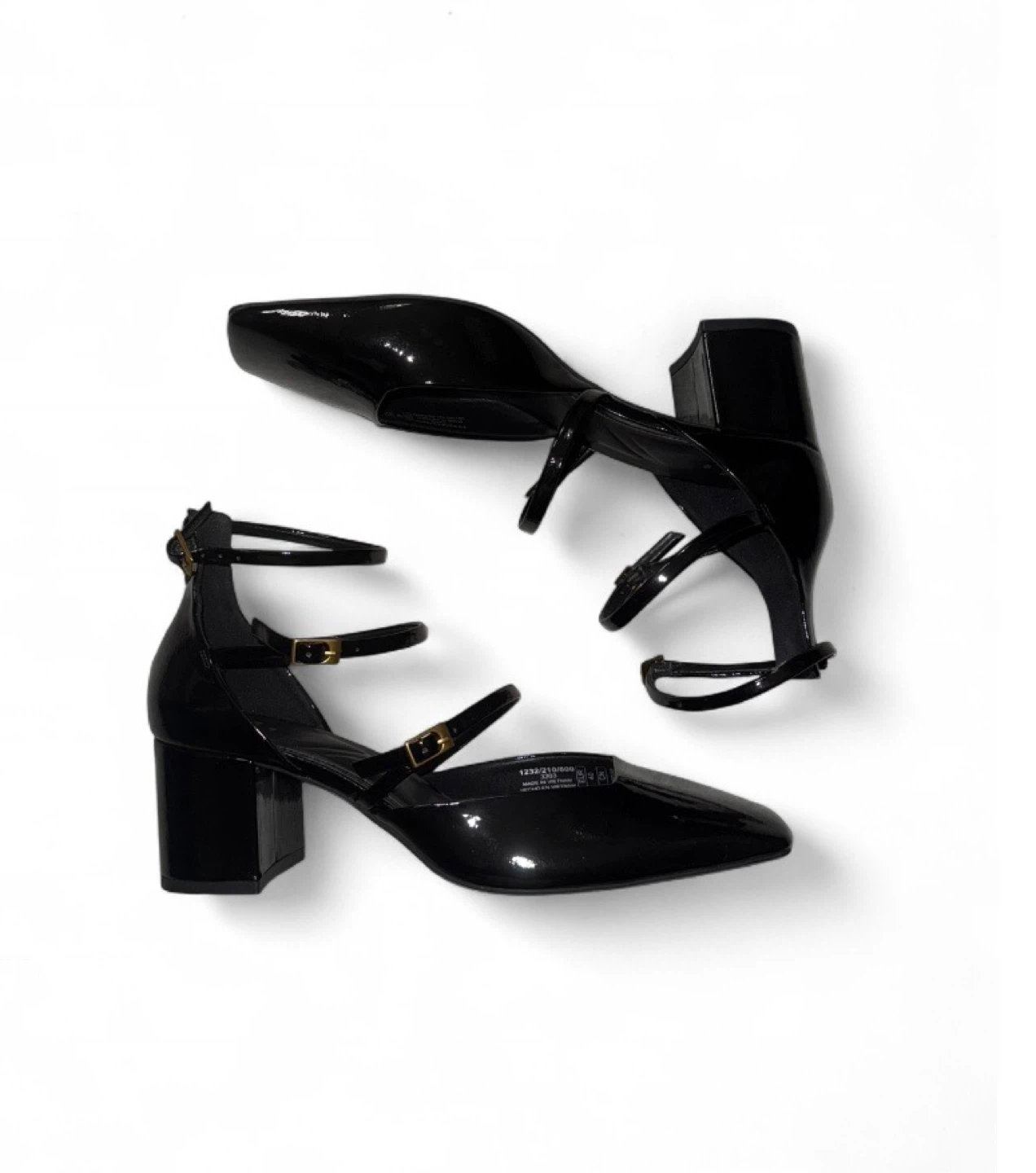 Zara Black Patent Heels - Size 9 - photo 2