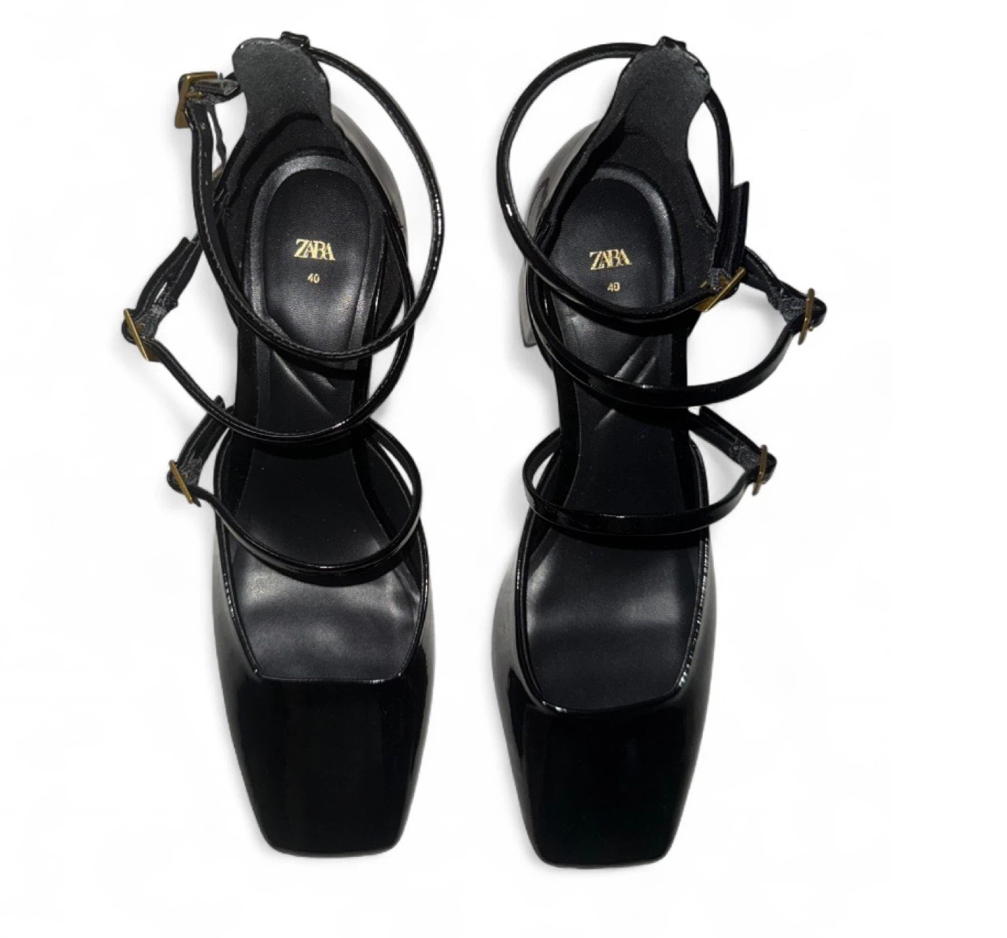 Zara Black Patent Heels - Size 9 - photo 5