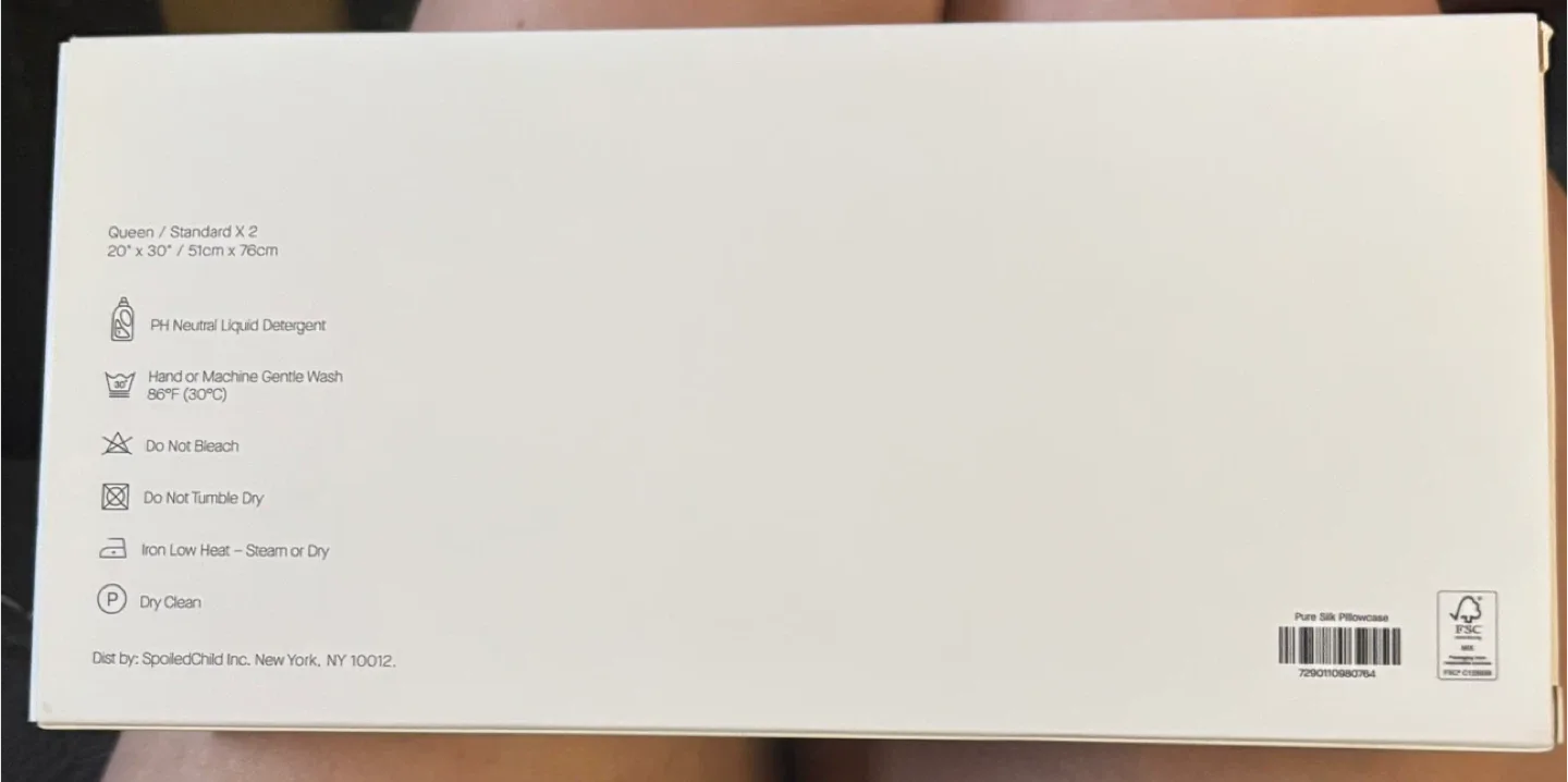🥕 Pair of SpoiledChild Pure Silk Pillowcase - New in Box image indicator(4)