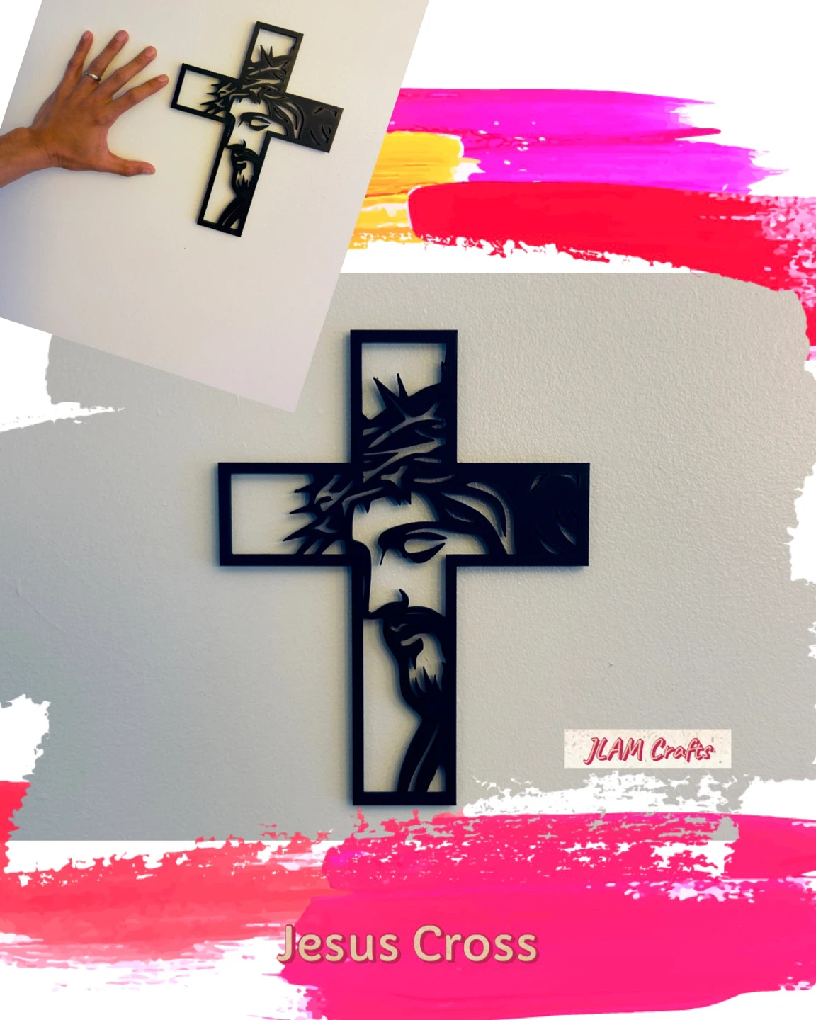 Jesus Cross Wall Decor ✝️