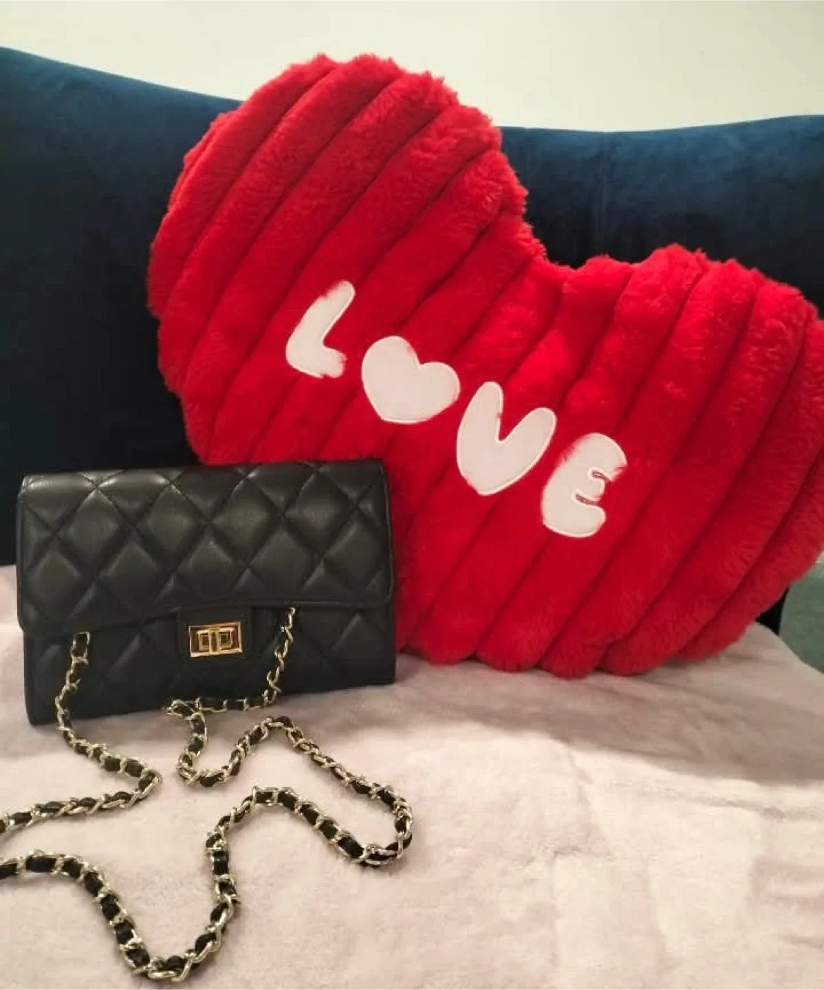 Black Quilted Chain Bag