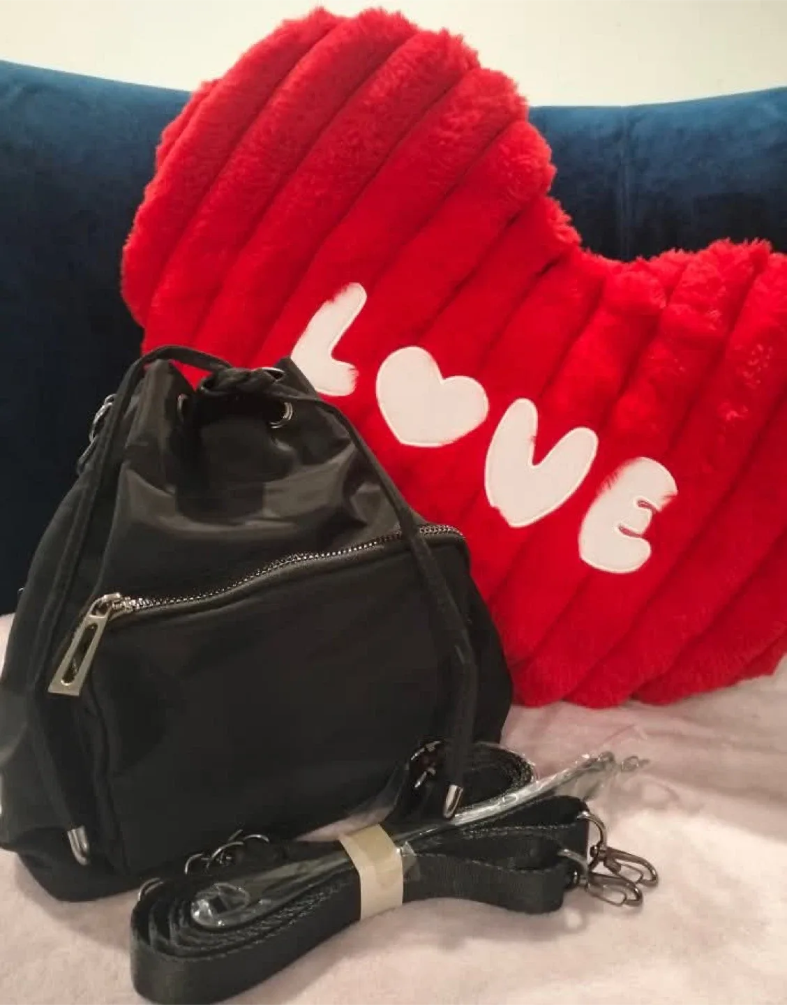 Black Backpack with Straps