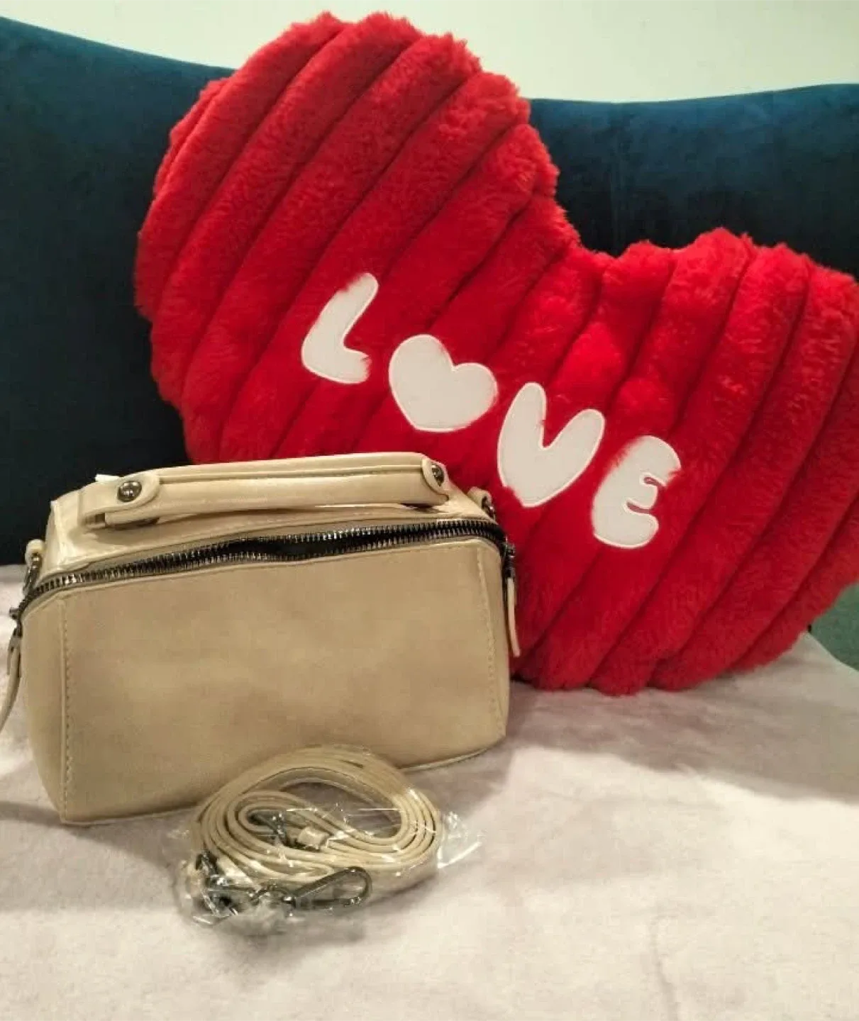 Beige Crossbody Bag