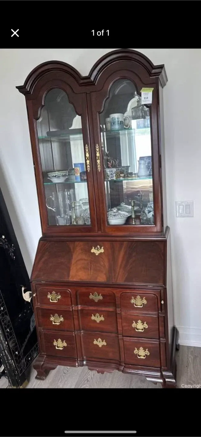 Secretary Desk with Hutch - Solid Wood image indicator(2)