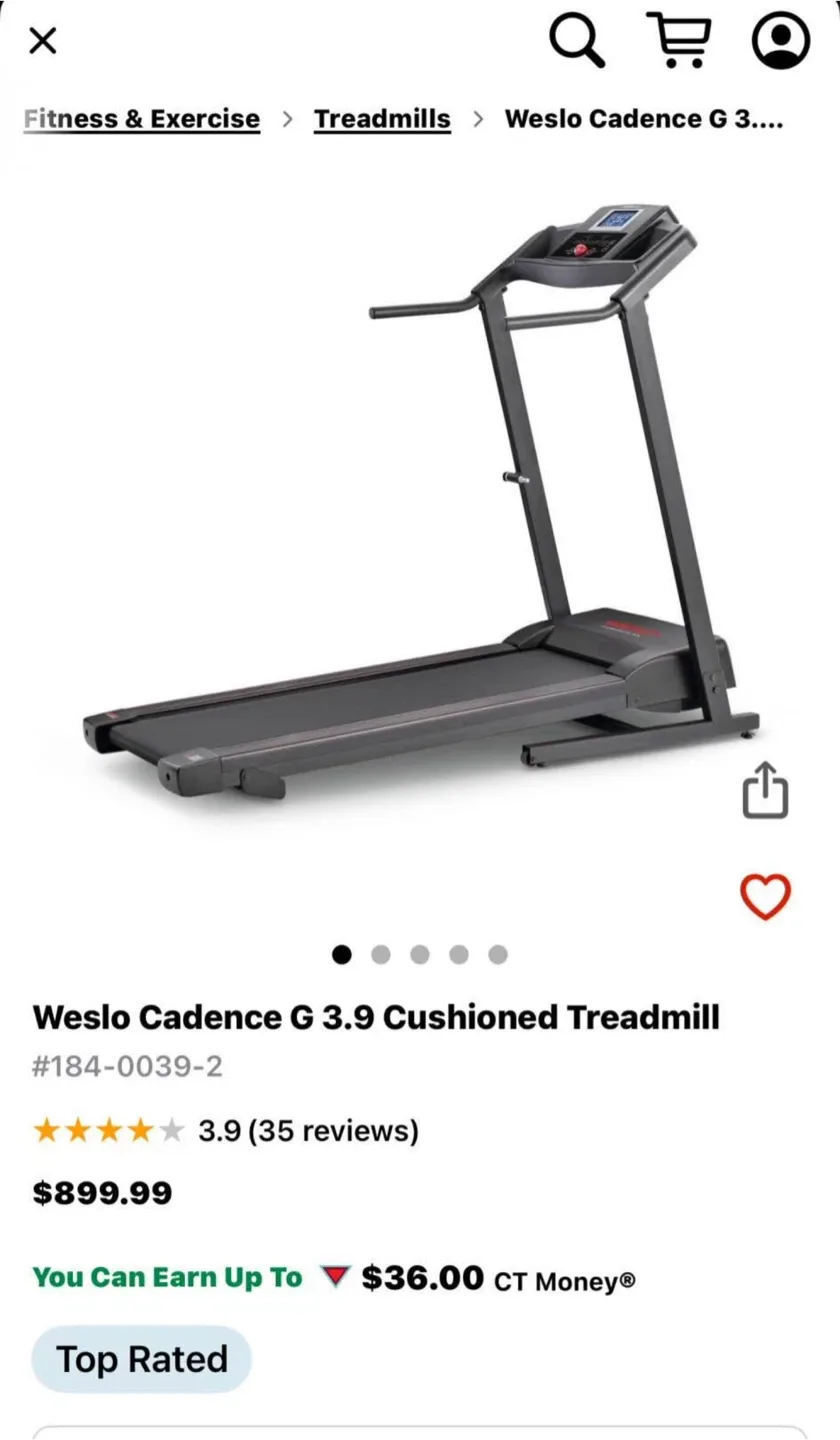 Weslo Cadence G 3.9 Treadmill image indicator(4)