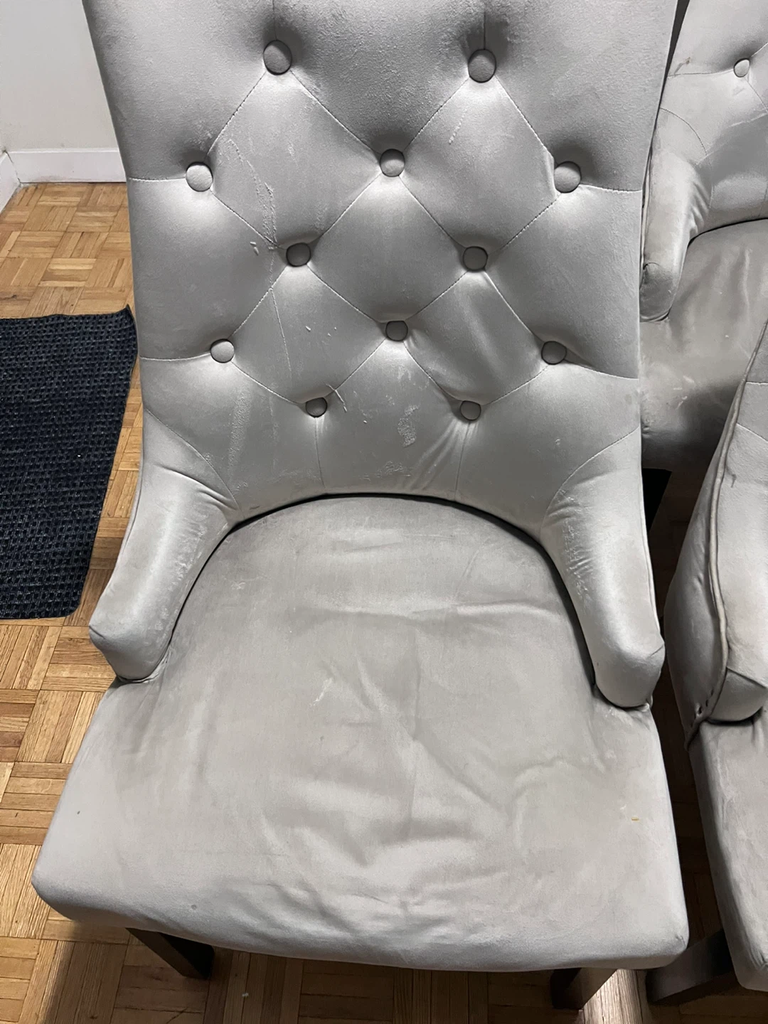 Set of 4 Upholstered Dining Chairs - photo 2
