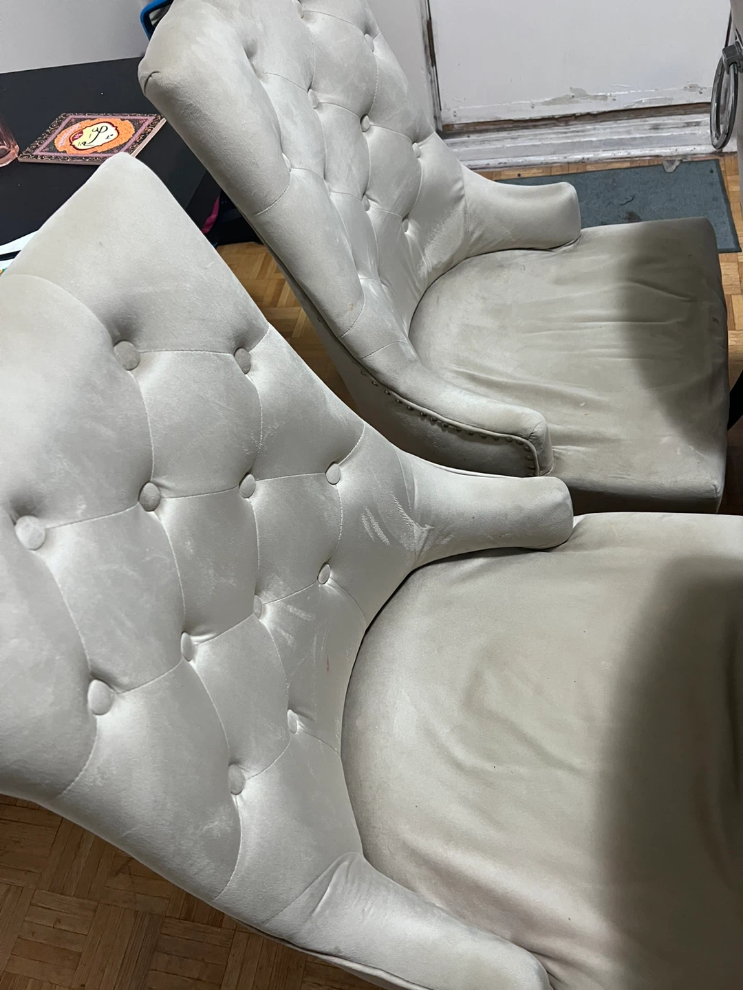 Set of 4 Upholstered Dining Chairs - photo 4