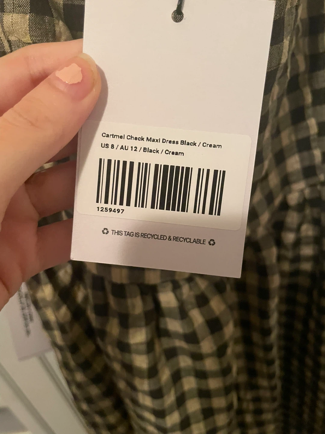 Cartmel Check Maxi Dress - US 8 - photo 2