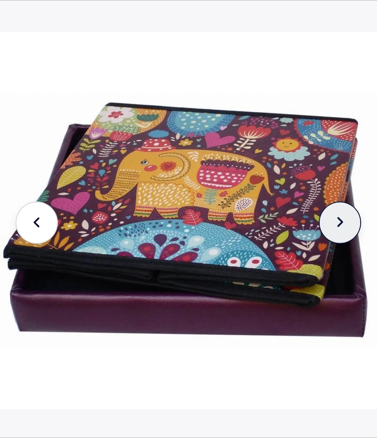Elephant Print Storage Ottoman image indicator(2)