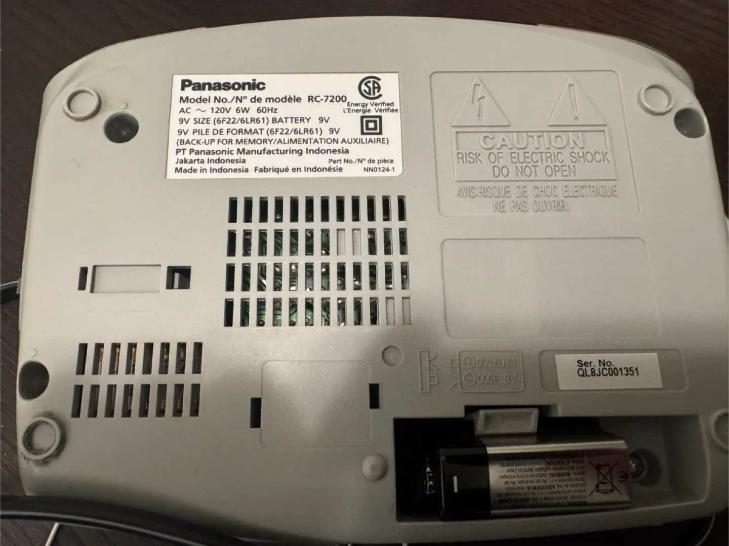 Panasonic RC-7200 FM-AM Clock Radio image indicator(4)