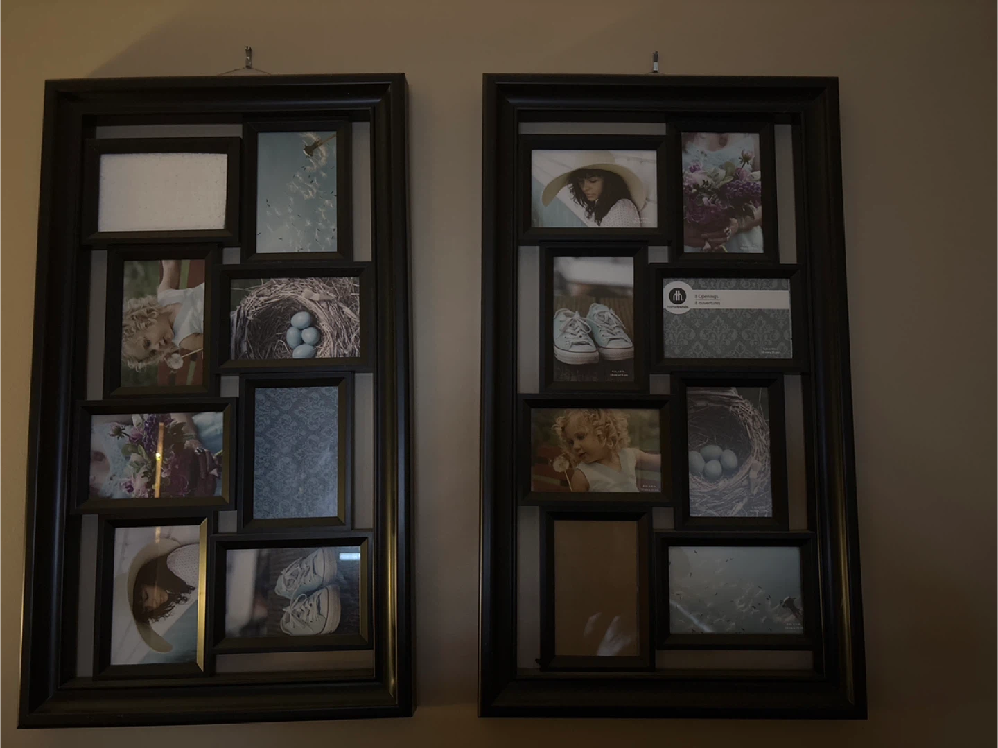 Black Multi-Photo Collage Frames - Set of 2