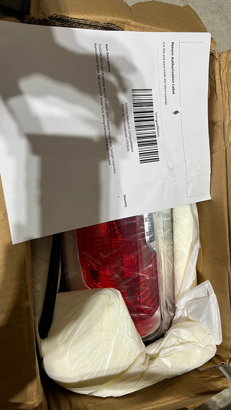 TUSDAR Tail Light Assembly For 2015-2022 GMC Canyon - photo 2