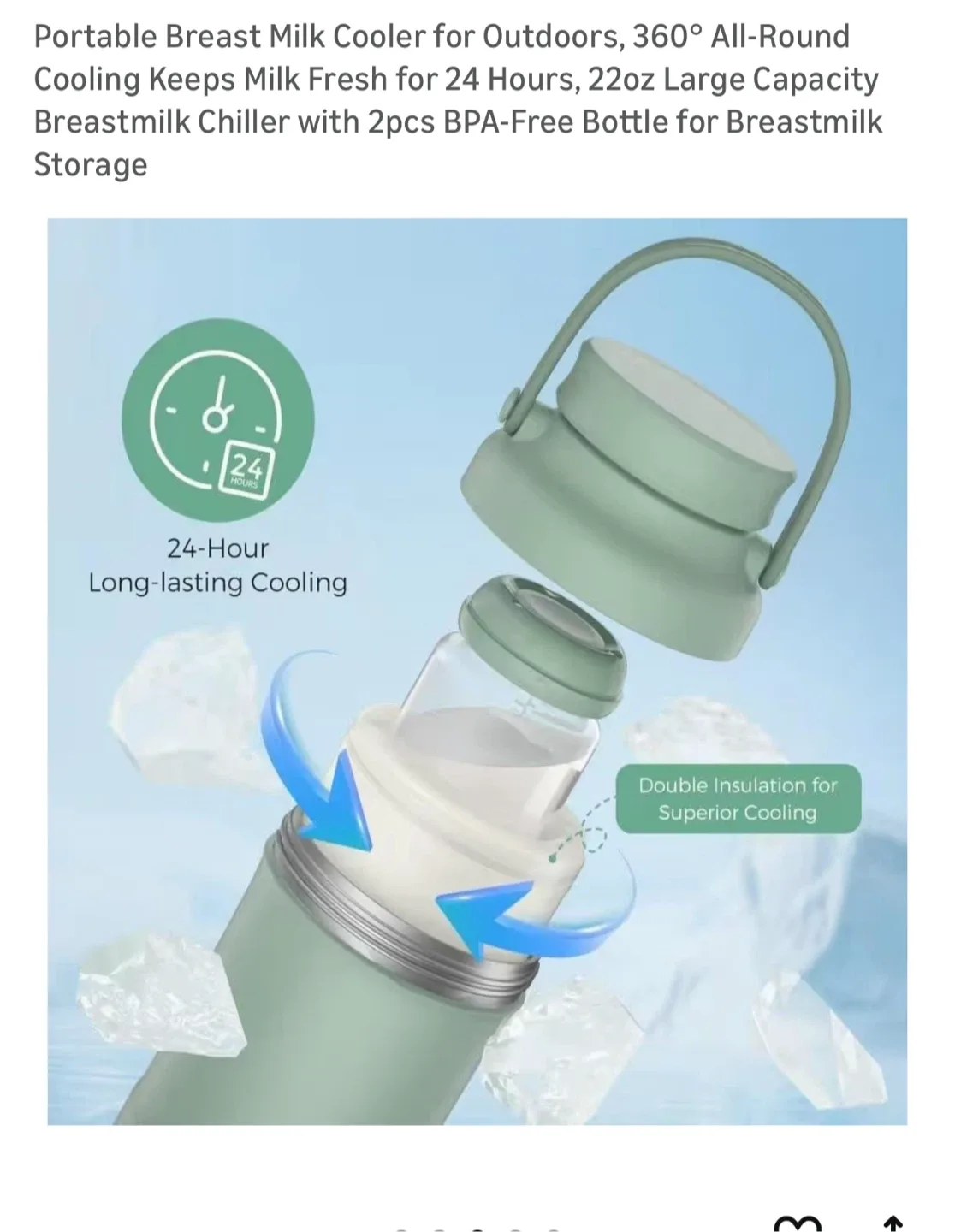 Brand new Portable Breast Milk Cooler image indicator(2)