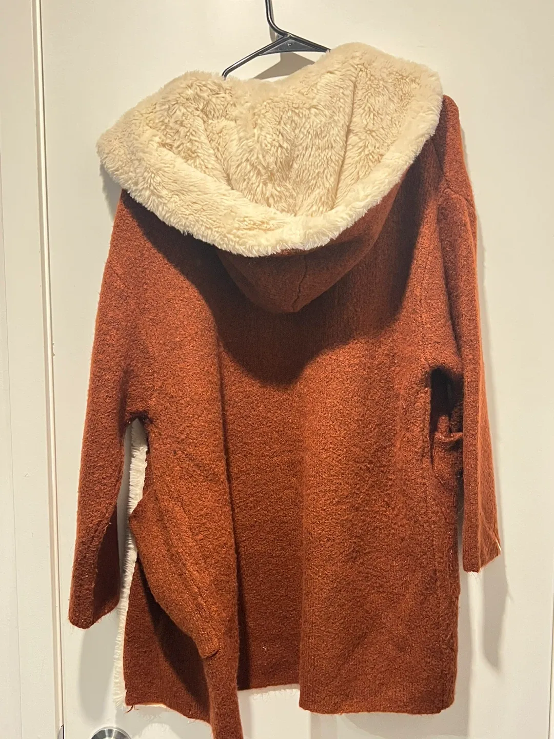 Brand New Zara Knit Cardigan with Faux Fur Trim image indicator(2)