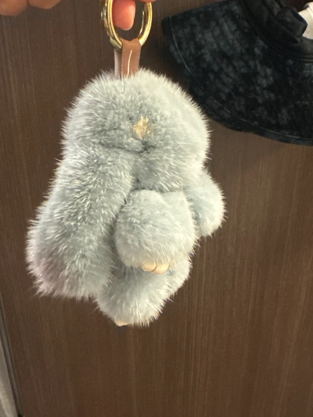 realfur Bunny Keychain - Grey image indicator(2)