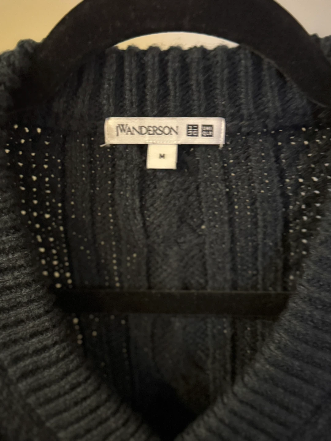 JW Anderson x Uniqlo Black Cable Knit Sweater - M - photo 2