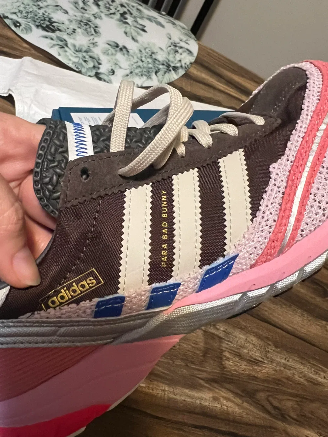 Bad Bunny Adidas Adizero SL 72  Brown Clear Pink image indicator(4)