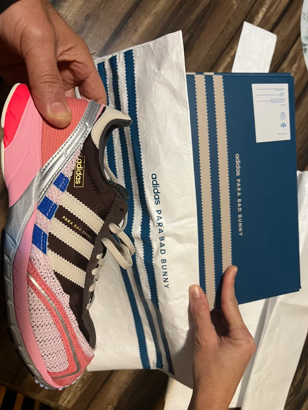 Bad Bunny Adidas Adizero SL 72  Brown Clear Pink image indicator(2)
