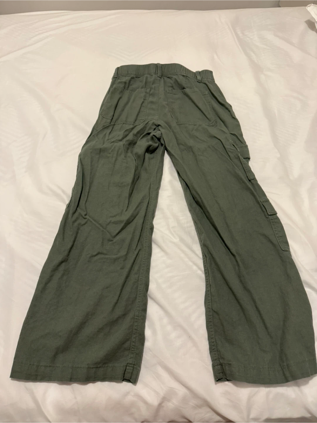 Hollister Ultra High-Rise Linen Cargo Pants - M - photo 3