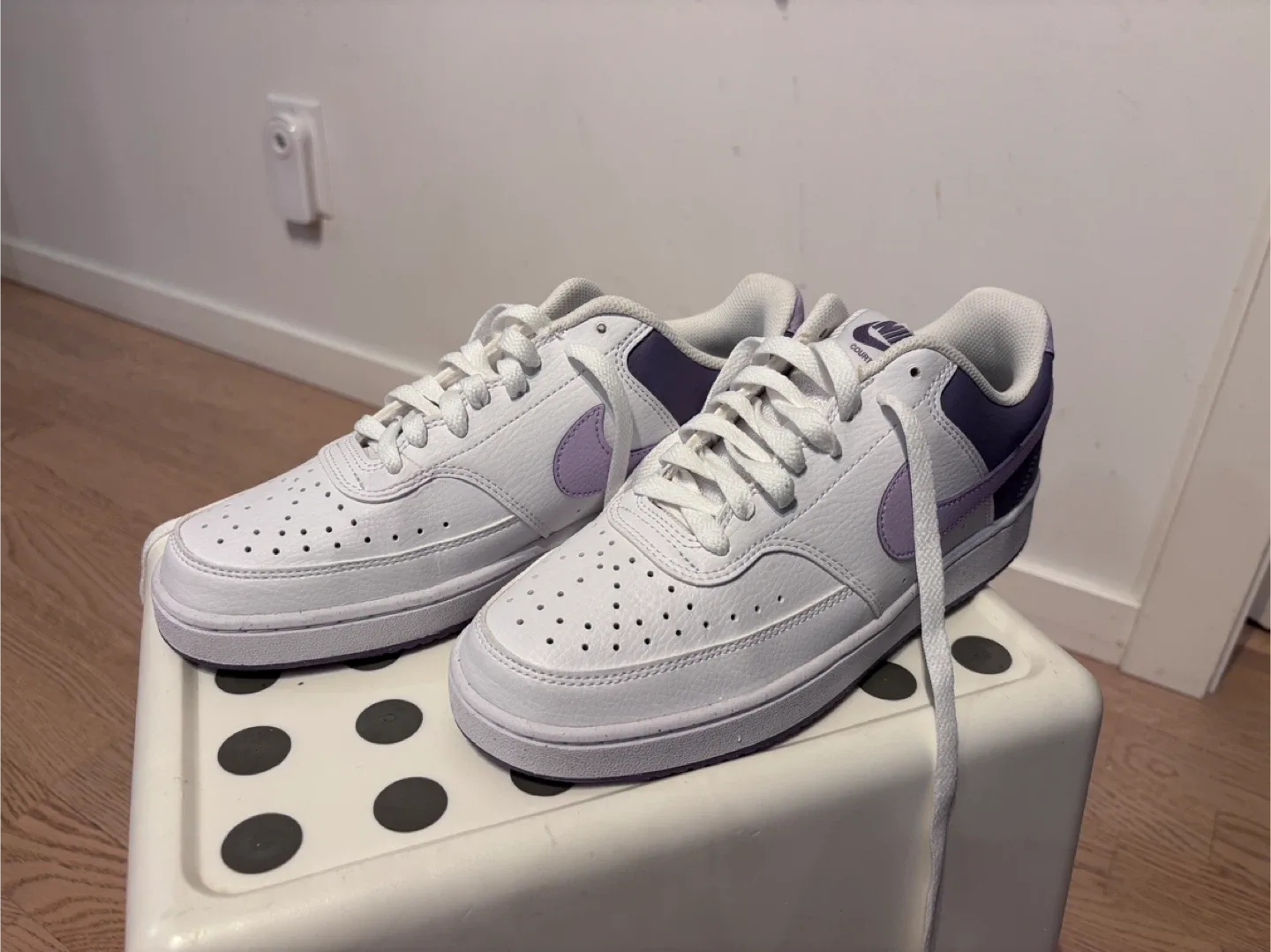 Nike Court Vision Low Lilac/White Shoes image indicator(3)