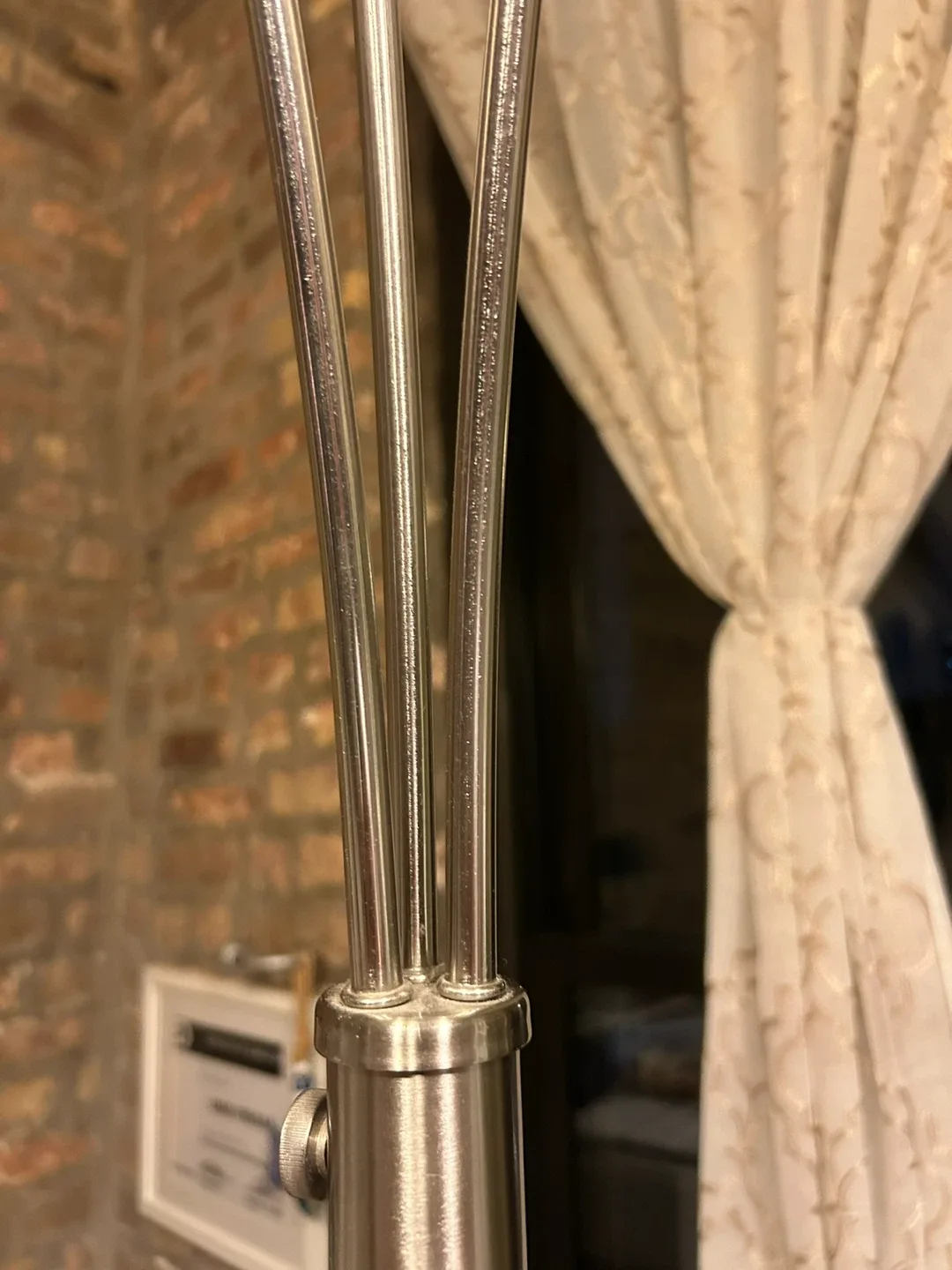 Silver Floor Lamp with Three Lights image indicator(5)