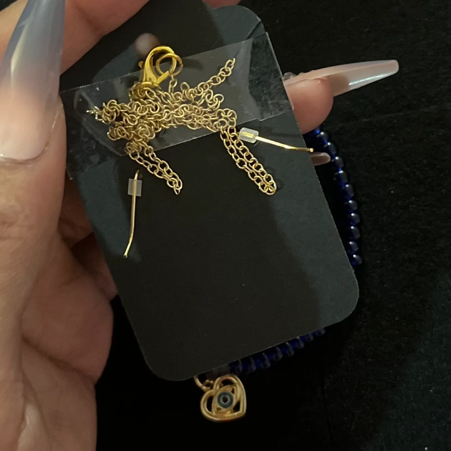 14k Gold Jewelry Set (Blue) image indicator(3)