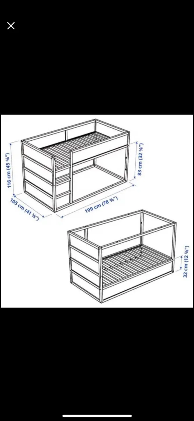 IKEA Kura reversible bed +tent+ mattress image indicator(5)
