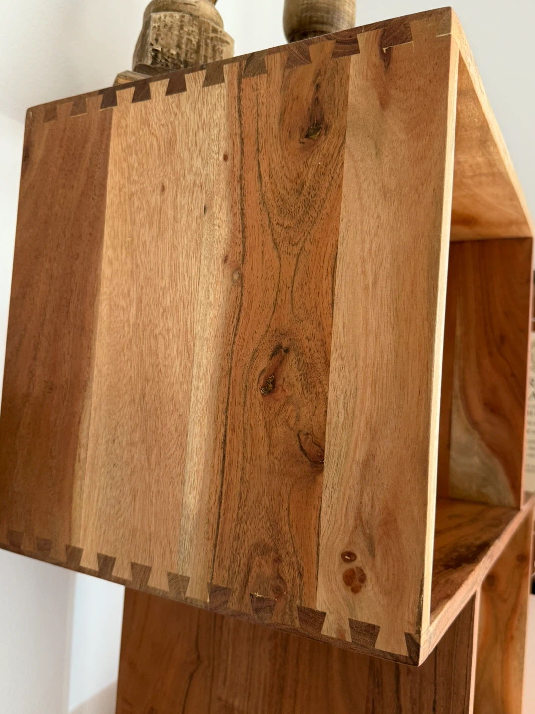 Moving sale!!   Set of two Wooden Cube Bookshelves Shelves - photo 3