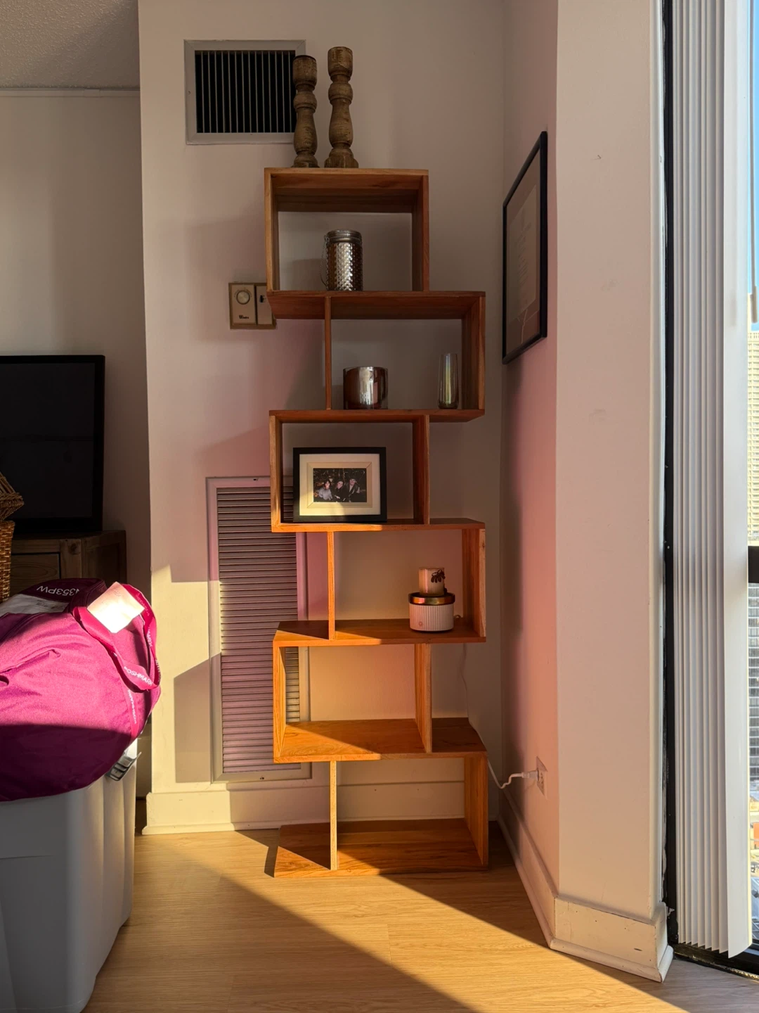 Moving sale!!   Set of two Wooden Cube Bookshelves Shelves
