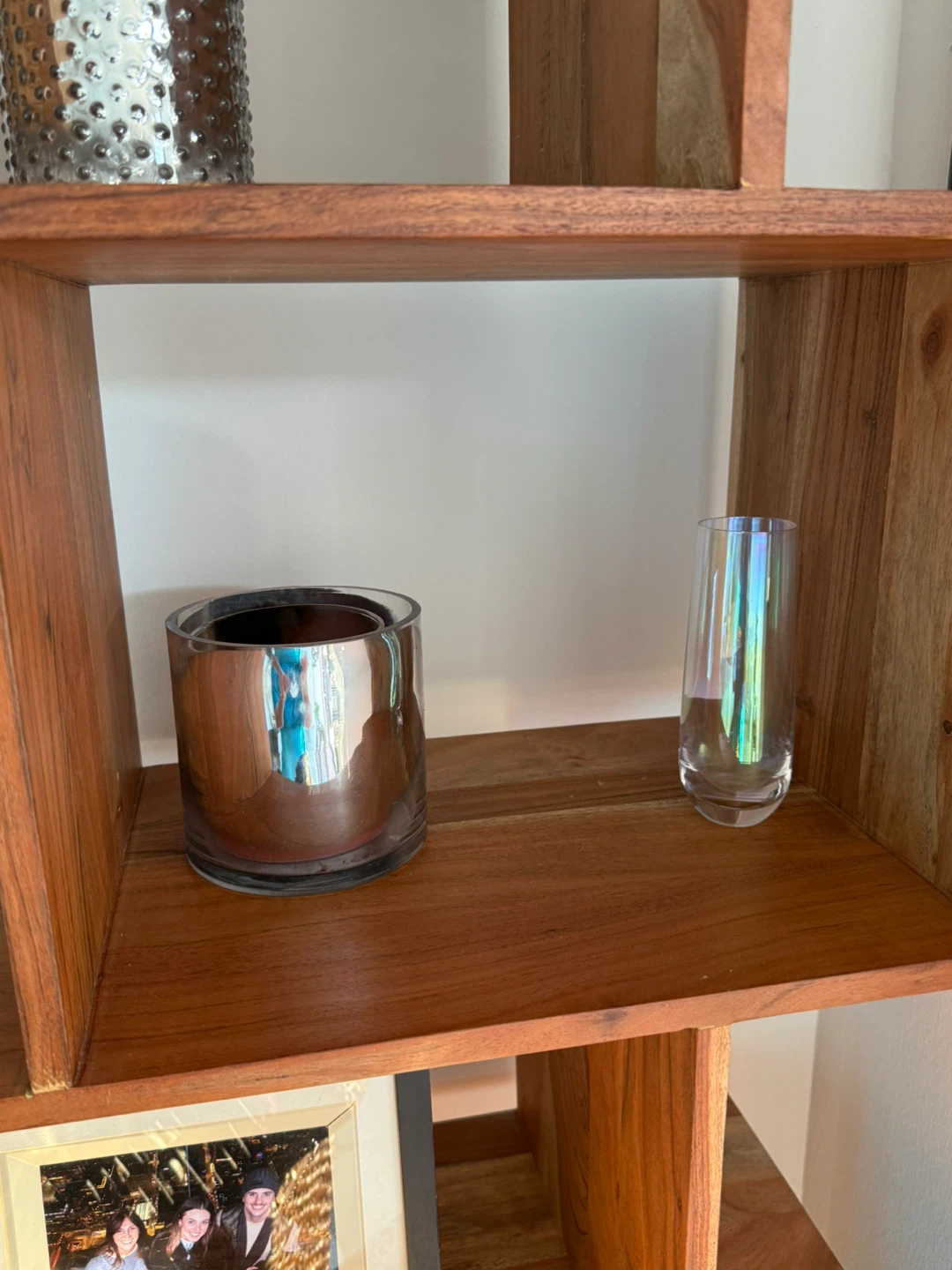 Moving sale!!   Set of two Wooden Cube Bookshelves Shelves - photo 2
