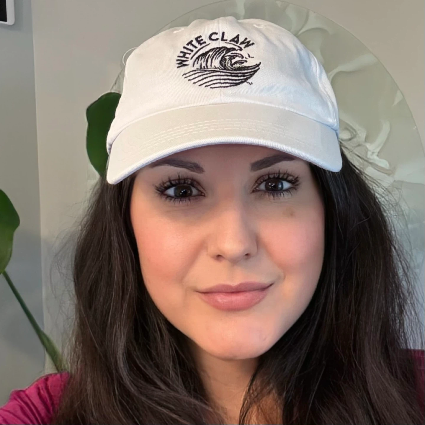White Claw Hard Seltzer White Dad Hat Embroidered Logo Strapback