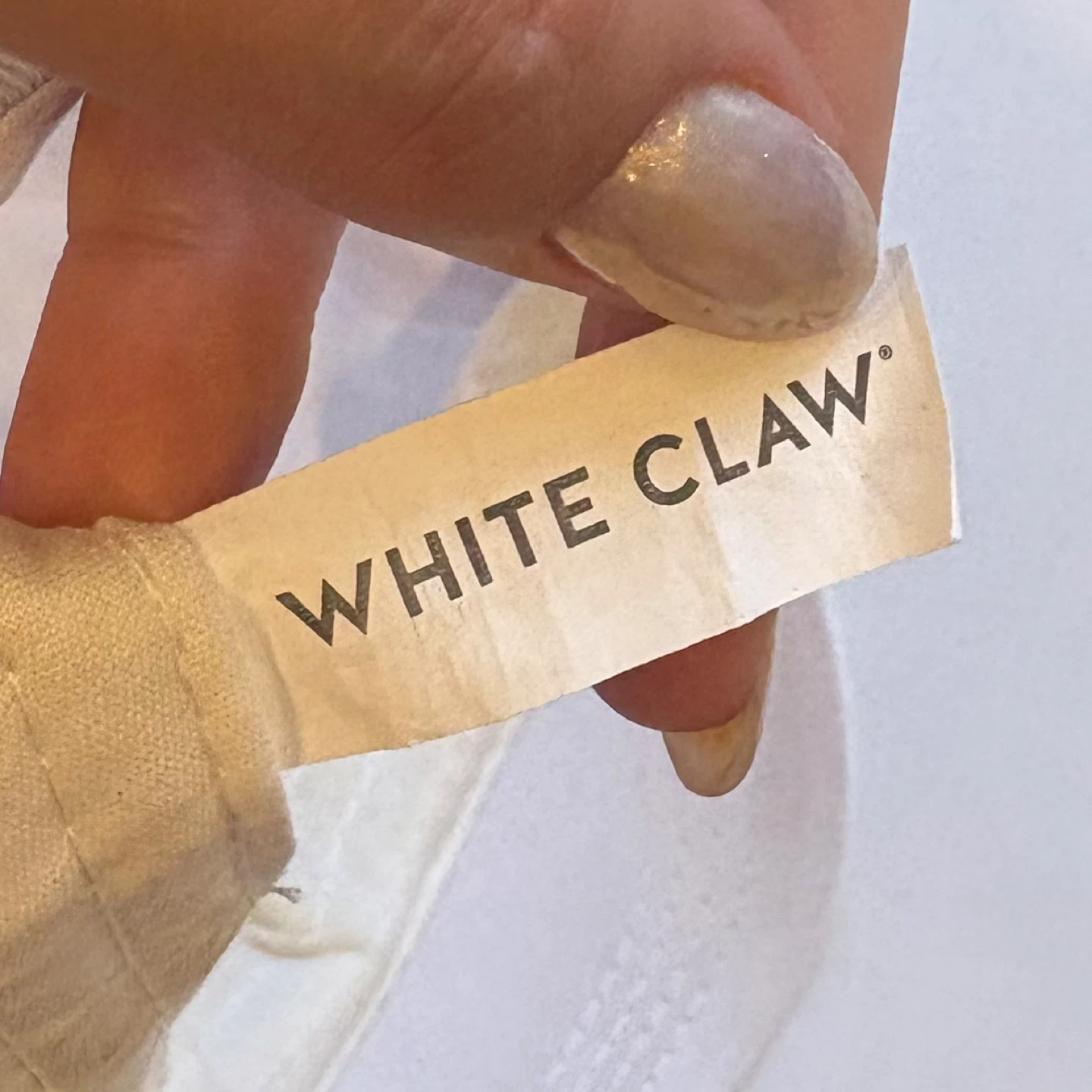 White Claw Hard Seltzer White Dad Hat Embroidered Logo Strapback - photo 5