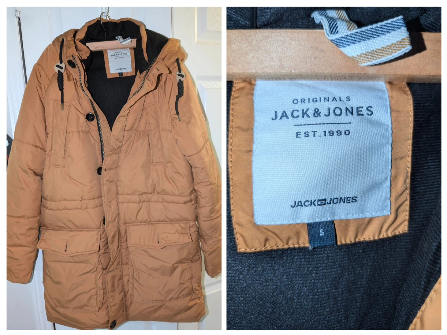 Jack & Jones Originals Puffer Jacket - Size S
