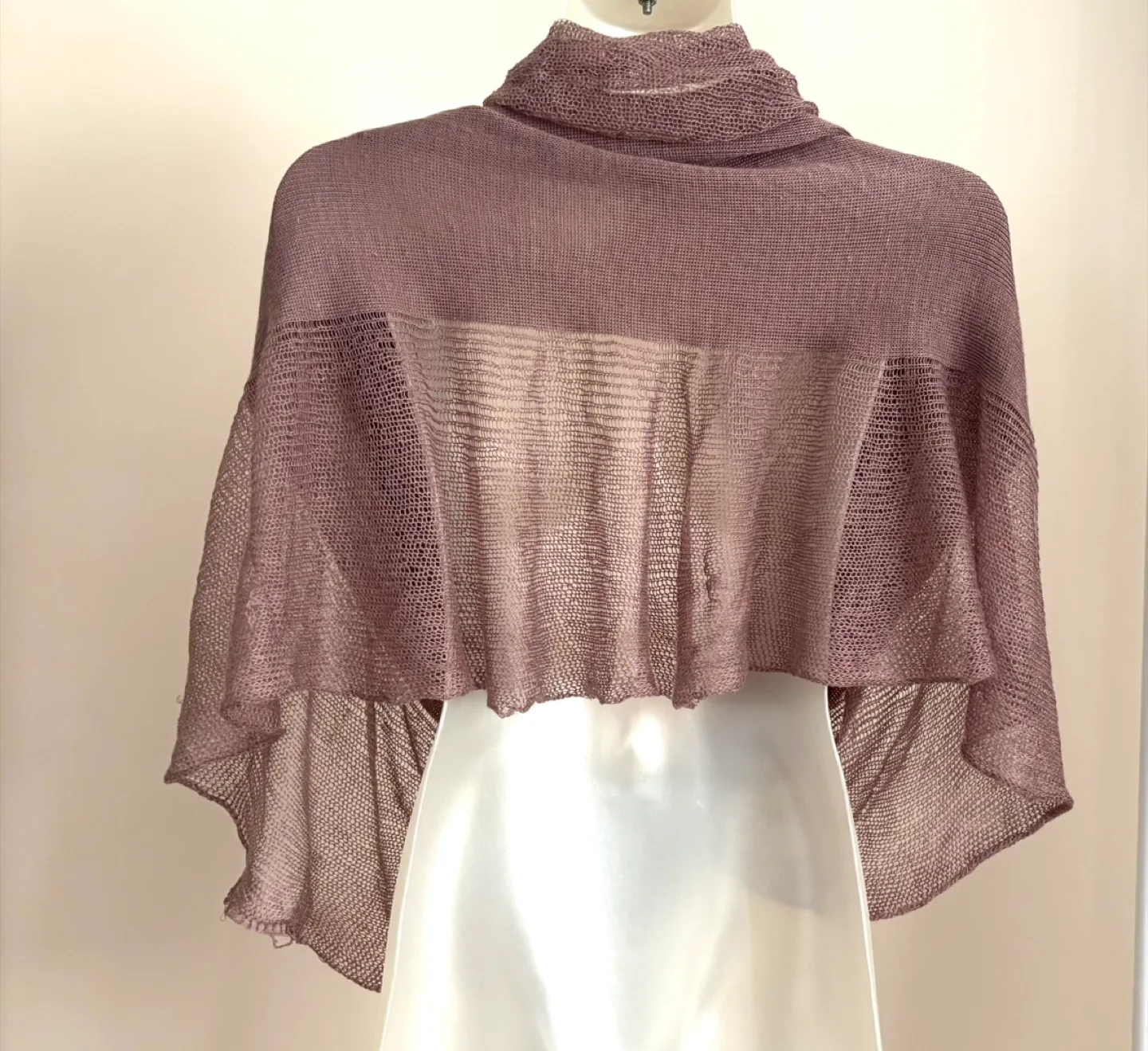 Lavender 🪻Knit Shawl/Scarf image indicator(2)