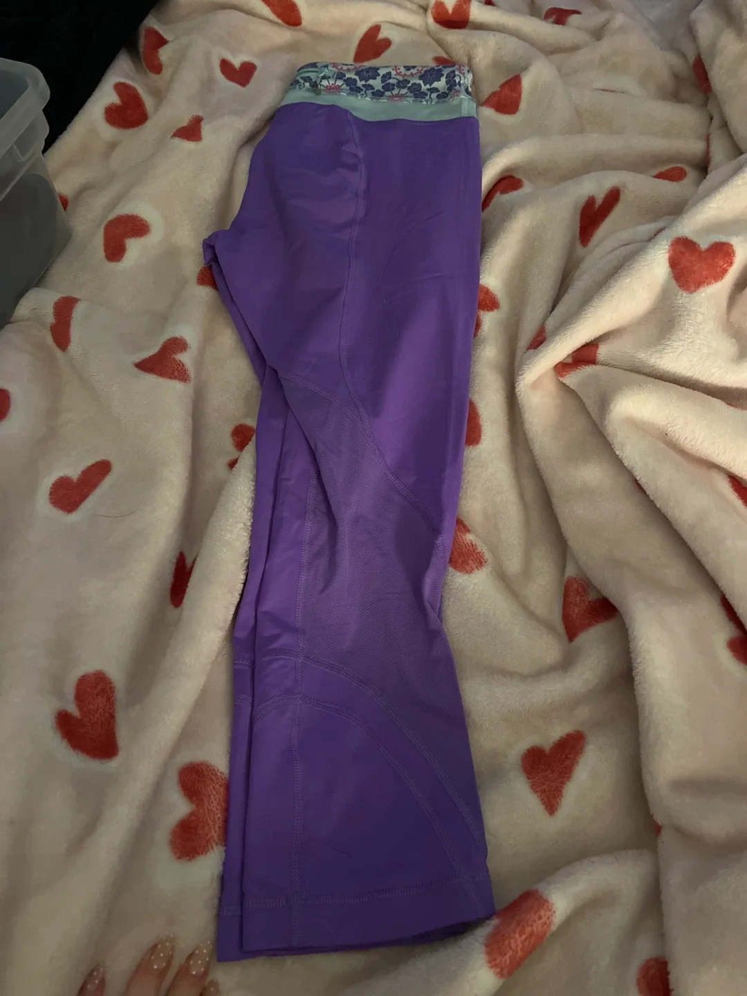 Lululemon Purple Crop Leggings thumbnail