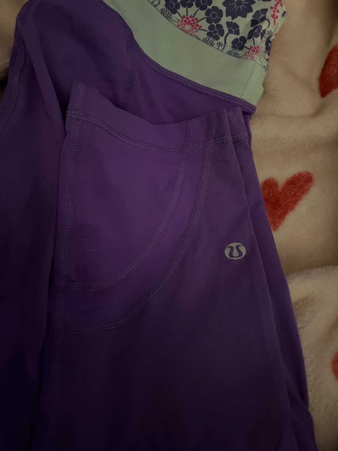 Lululemon Purple Crop Leggings image indicator(2)