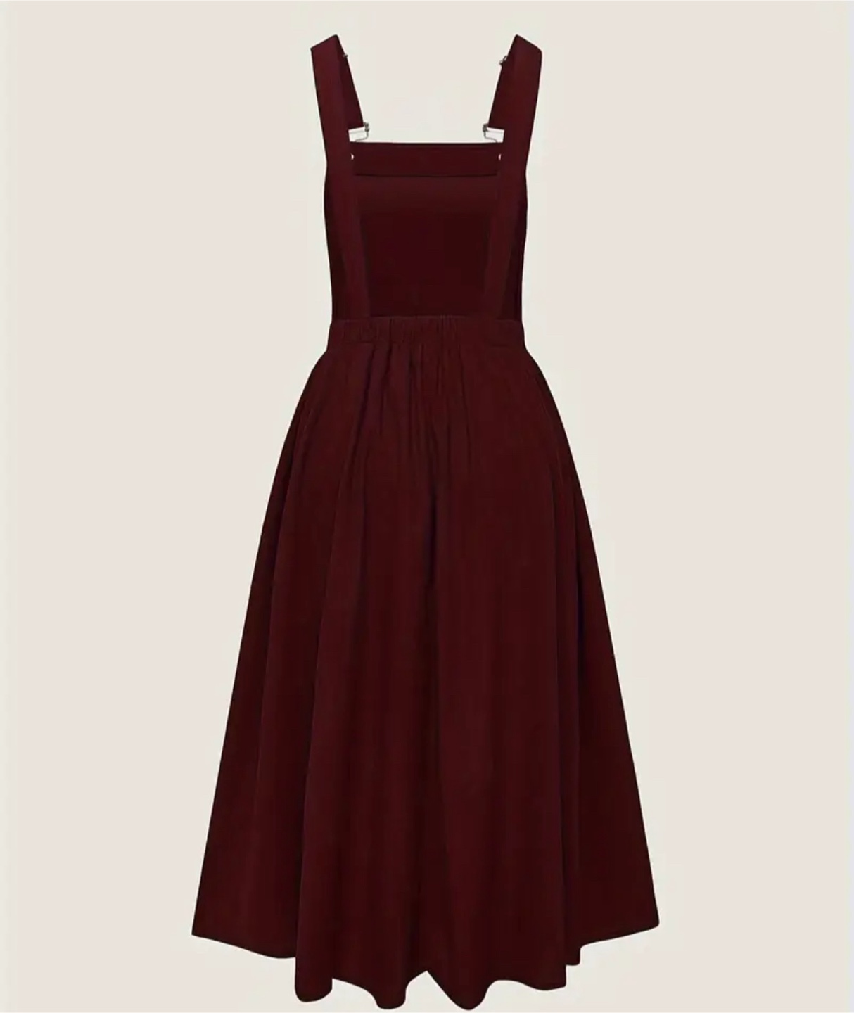 Burgundy Pinafore Dress - photo 2