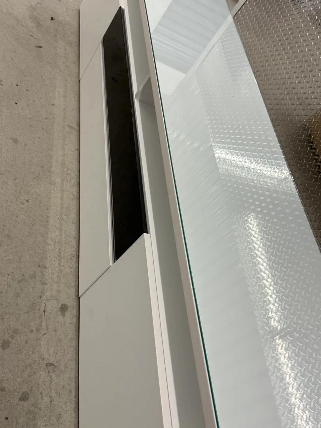 TV Stand White Glass 6,5 ft image indicator(9)