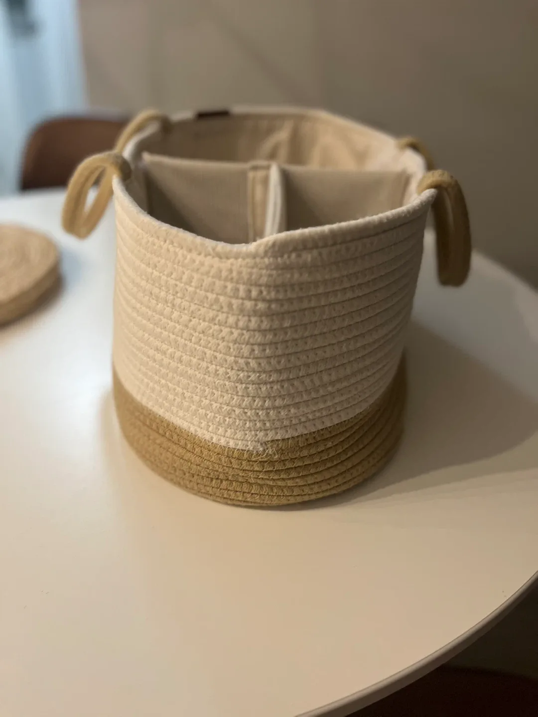 Bees & Willow Rope Storage Basket image indicator(2)