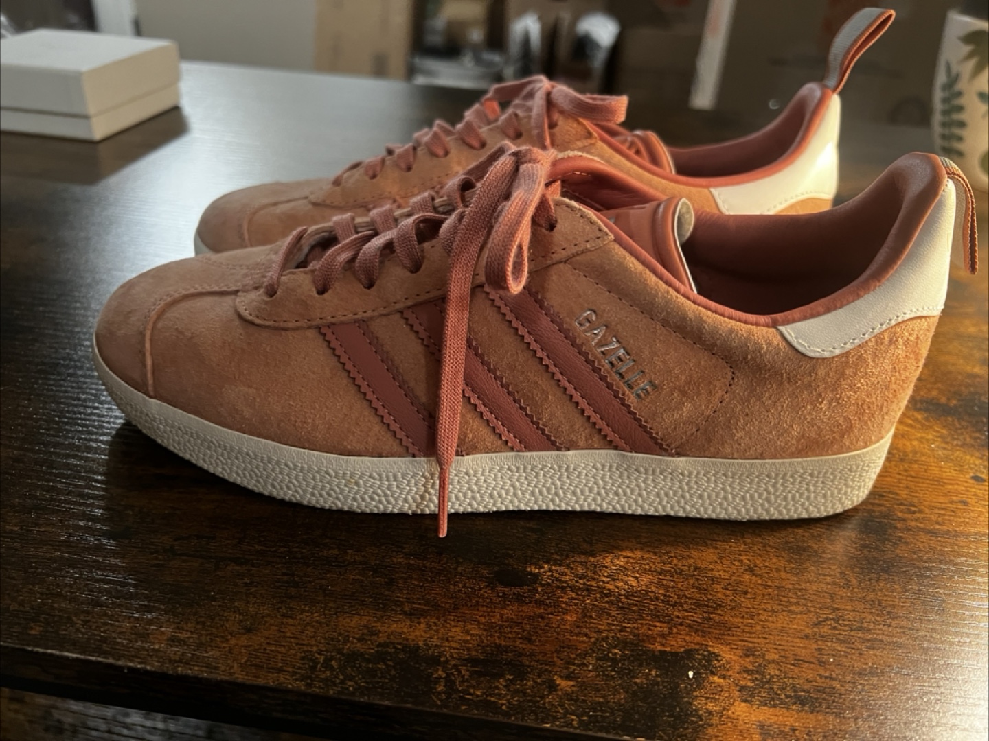 Adidas Gazelle Shoes - Size US 7 - Pink Suede - photo 3