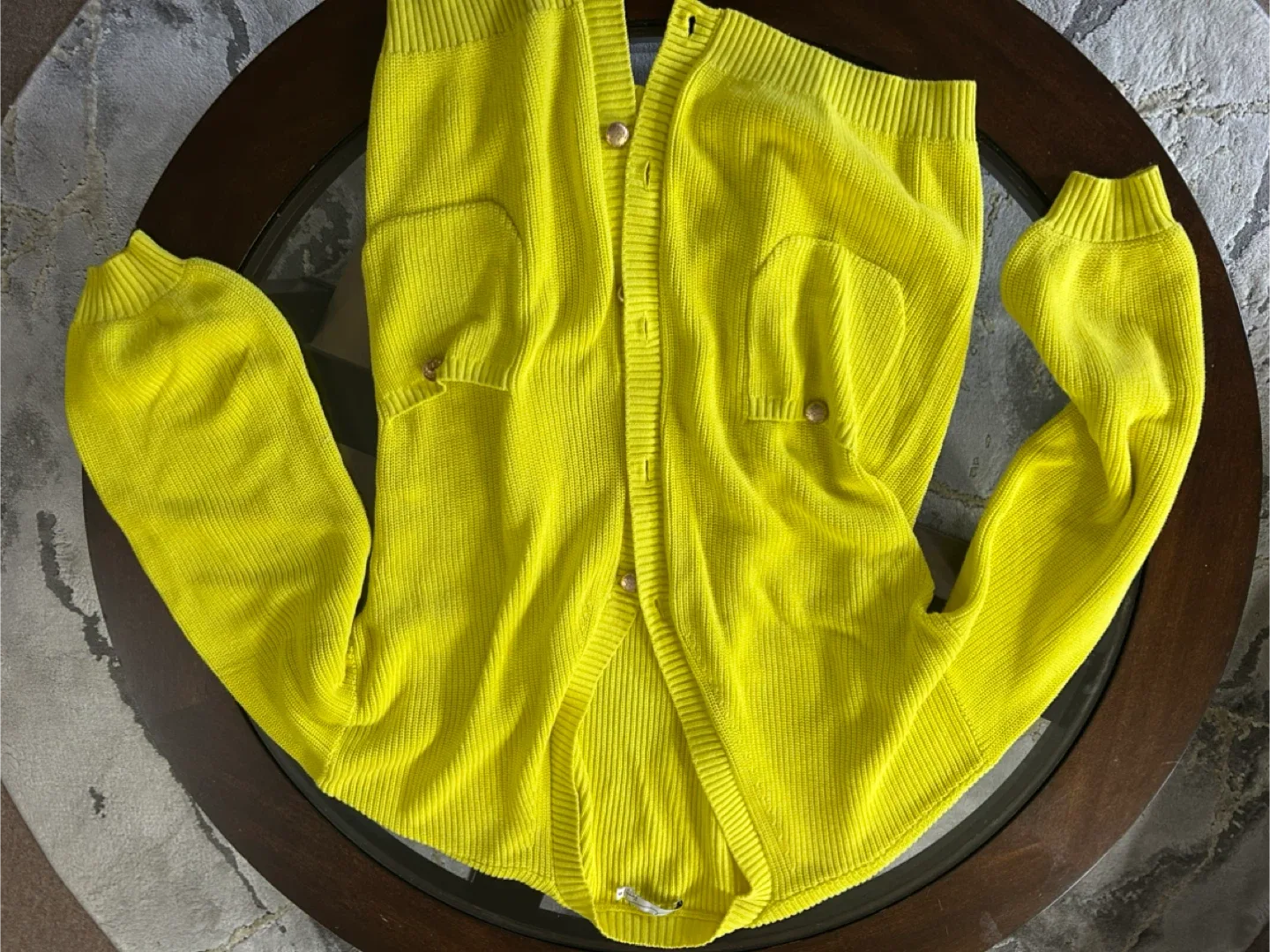 Yellow Cardigan - Size Small image indicator(2)