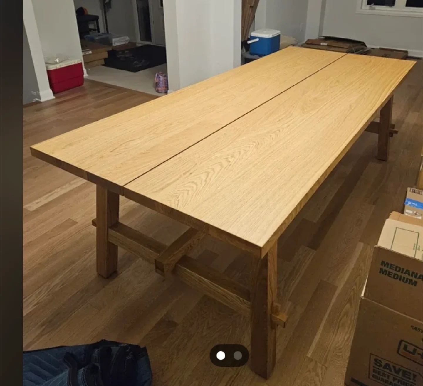 IKEA MÖCKELBY Table - Oak 235x100 cm image indicator(3)